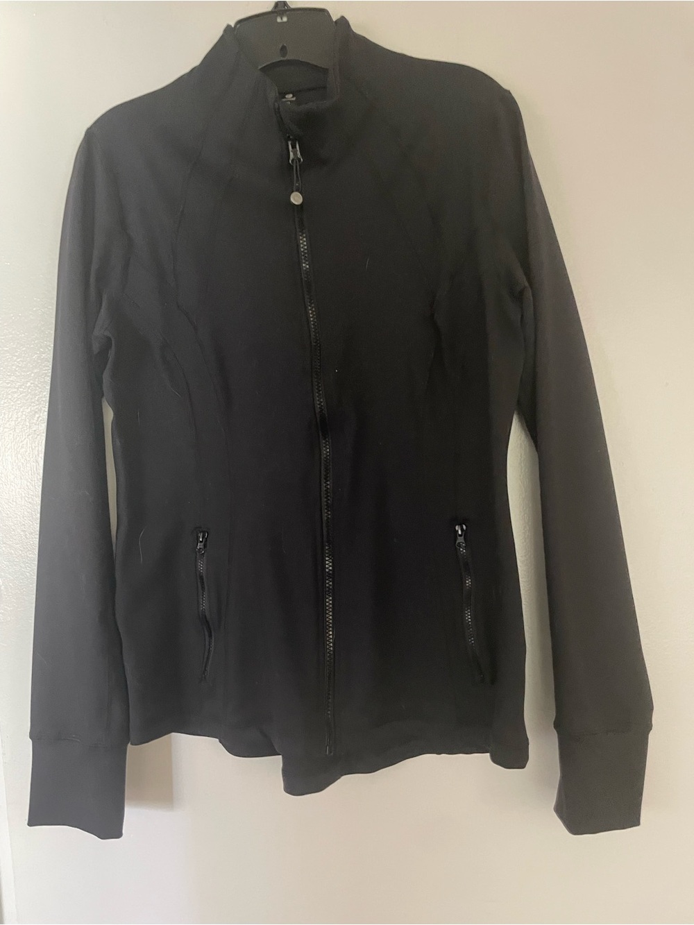 90 Degree By Reflex Black Zip-Front Bomber Jacket